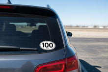 Load image into Gallery viewer, 100 Miles Oval Decal