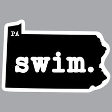 Load image into Gallery viewer, State swim. Outline Decal