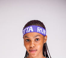 Load image into Gallery viewer, Gotta Run Purple Block Headband
