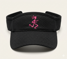 Load image into Gallery viewer, BLACK VISOR MESH: PINK RUNNER GIRL
