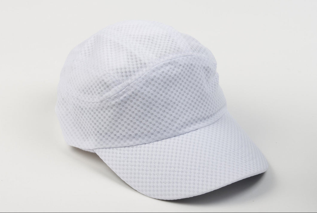 WHITE MARATHON CAP