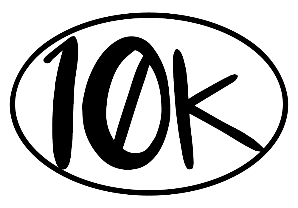 10k Oval Decal (L)