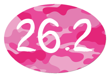 Load image into Gallery viewer, 26.2 Camo Colored Oval Decal
