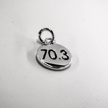 Load image into Gallery viewer, 100 miles Silver Plated Disc Charm
