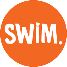 Load image into Gallery viewer, Swim. Colored Round Decal (F)
