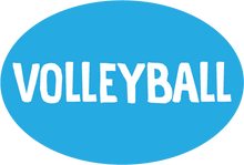 Load image into Gallery viewer, Volleyball Colored Oval Decal (F)

