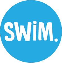 Load image into Gallery viewer, Swim. Colored Round Decal (F)
