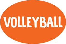 Load image into Gallery viewer, Volleyball Colored Oval Decal (F)
