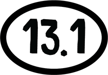 Load image into Gallery viewer, 13.1 Half Marathon Oval Decal (F)
