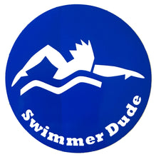 Load image into Gallery viewer, Swimmer Dude Colored Round Decal
