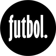 futbol. Colored Round Decal