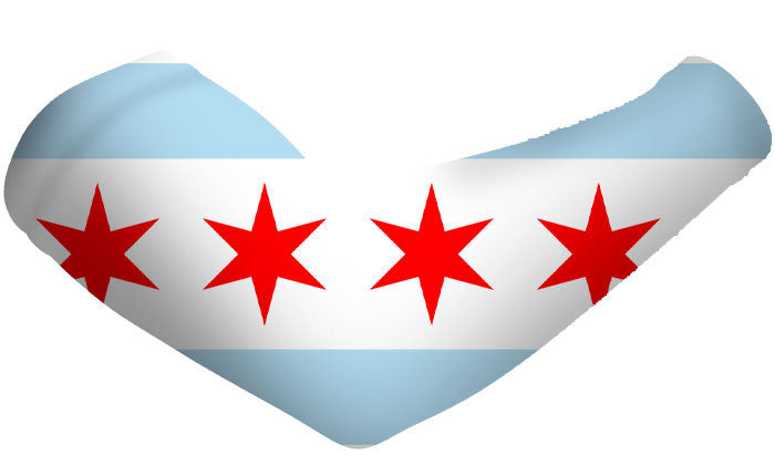Chicago City Flag Arm Sleeves