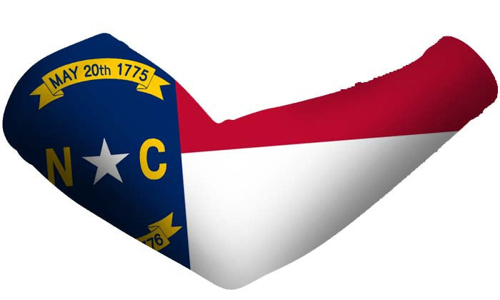 North Carolina State Flag Arm Sleeves