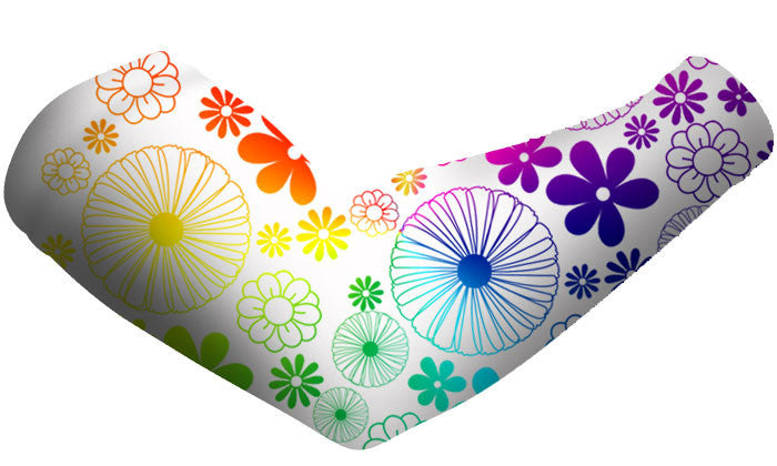 Rainbow Flowers Arm Sleeves