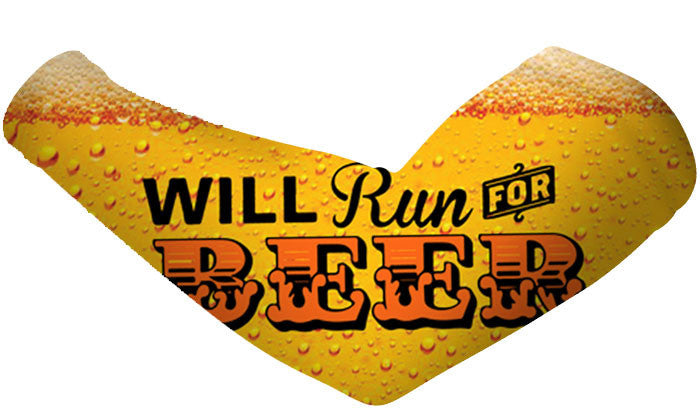 Will Run For Beer Arm Sleeves
