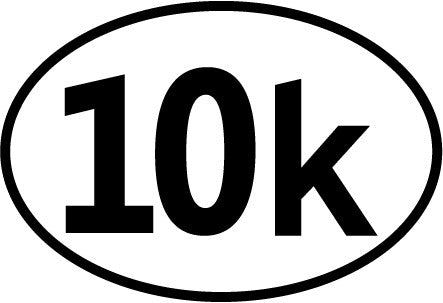 10k Oval Decal