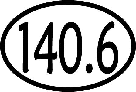 140.6 Oval Decal