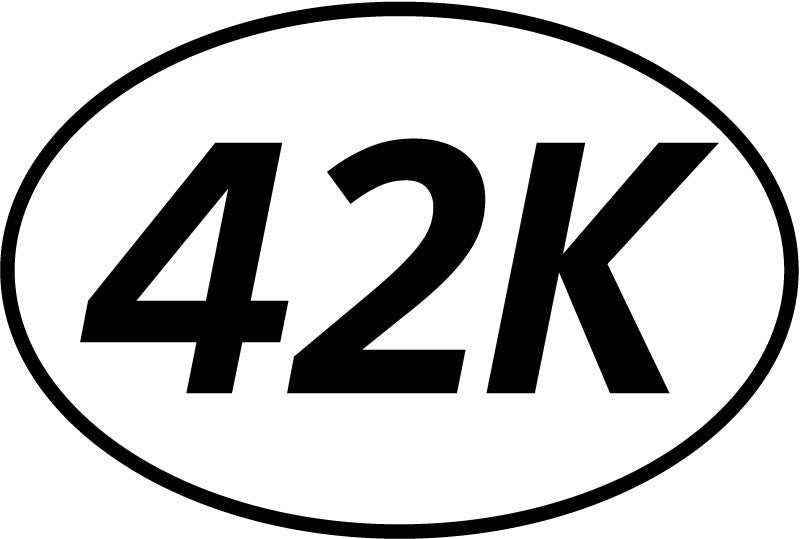42k Oval Decal