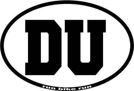 Duathalon Oval Decal