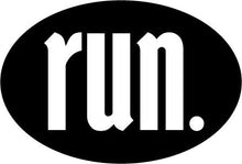 Load image into Gallery viewer, run. Colored Oval Decal
