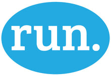 Load image into Gallery viewer, run. Colored Oval Decal (C)
