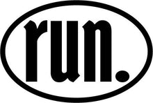 Load image into Gallery viewer, run. Colored Oval Decal
