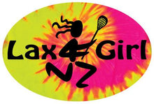 Load image into Gallery viewer, Lax Girl Colored Oval Decal
