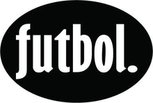 Load image into Gallery viewer, futbol. Colored Oval Decal

