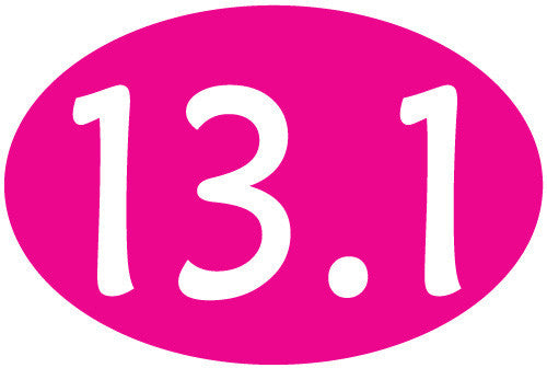 13.1 Oval Decal - Pink