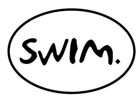 Swim. oval decal