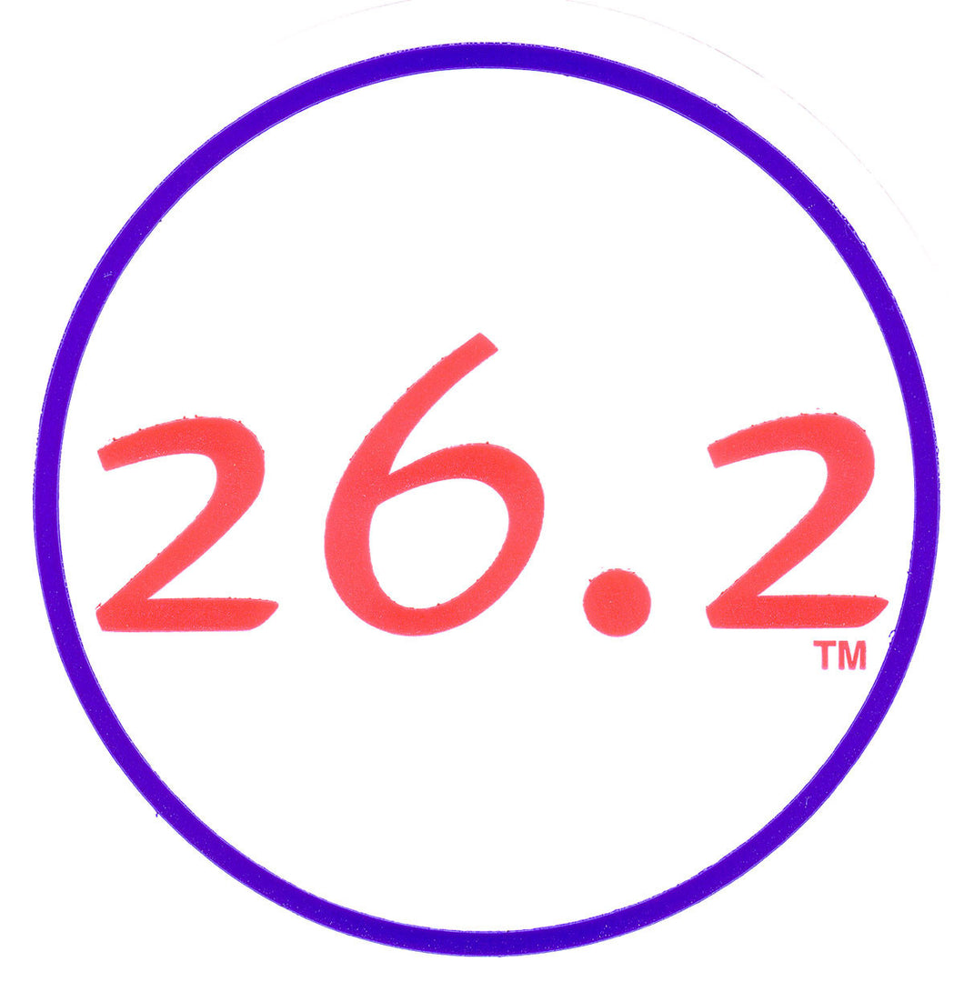 26.2 Round Decal - Red/Blue