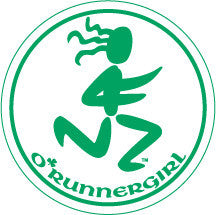O'Runner Girl Green Round Decal
