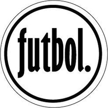 Load image into Gallery viewer, futbol. Colored Round Decal
