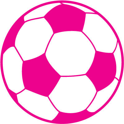 Soccer Ball Colored Round Decal
