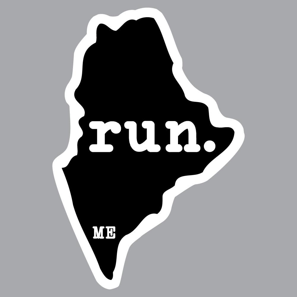Maine Run State Outline Decal