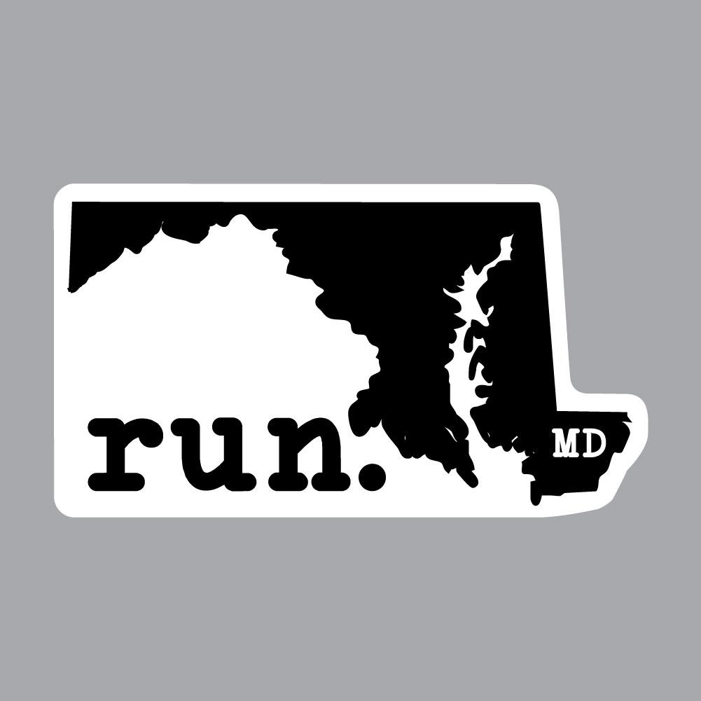 Maryland Run State Outline Decal