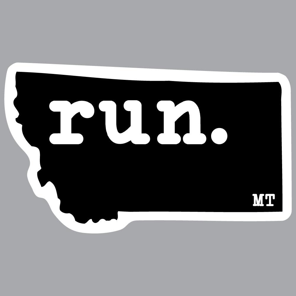Montana Run State Outline Decal