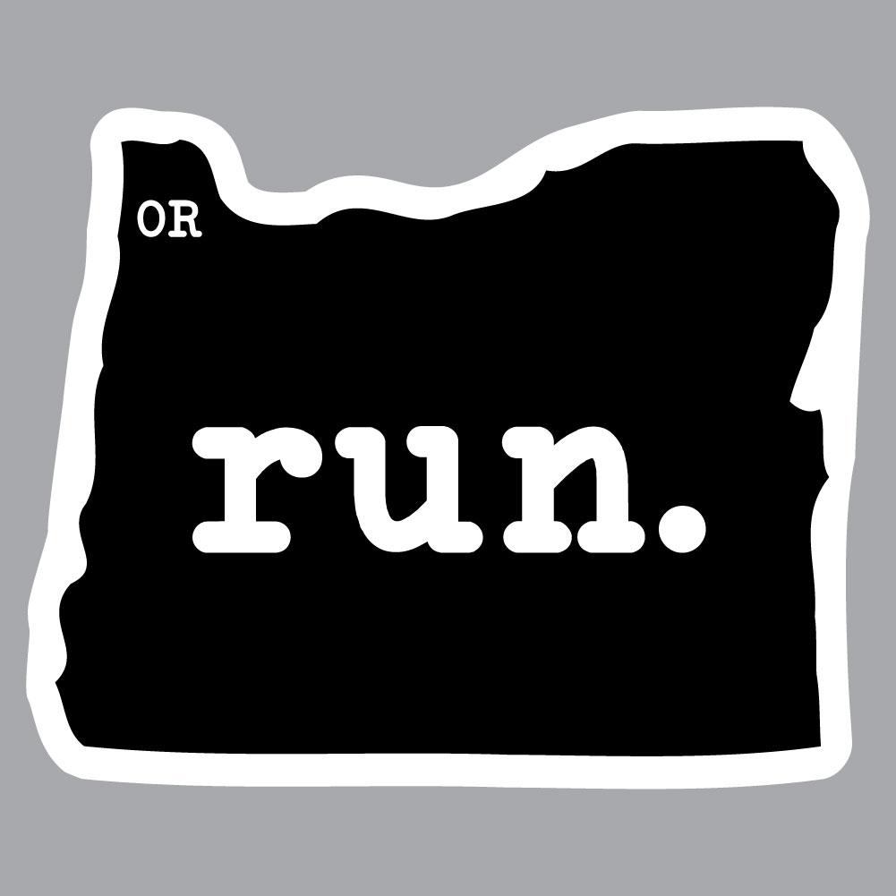 Oregon Run State Outline Decal