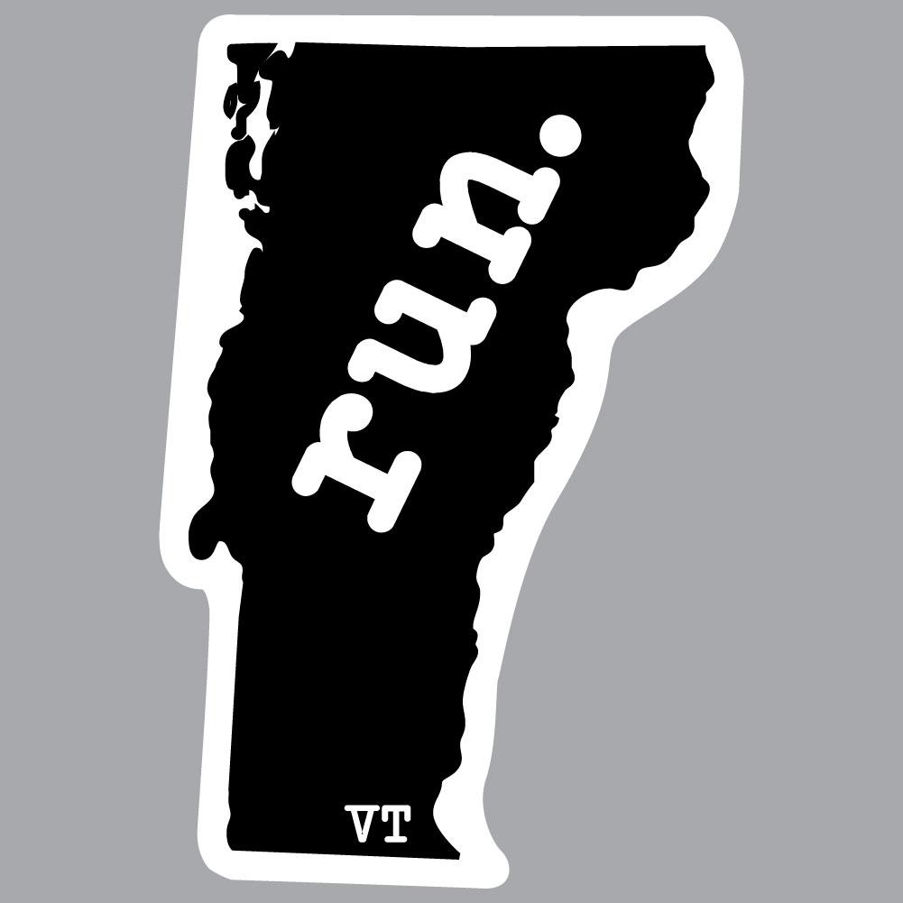 Vermont Run State Outline Decal