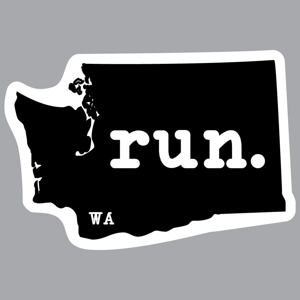 Washington Run State Outline Decal