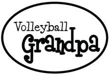 Load image into Gallery viewer, Volleyball Grandparents Oval Decal

