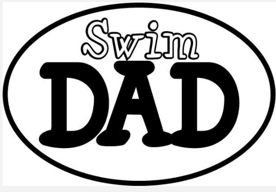 swim dad decal