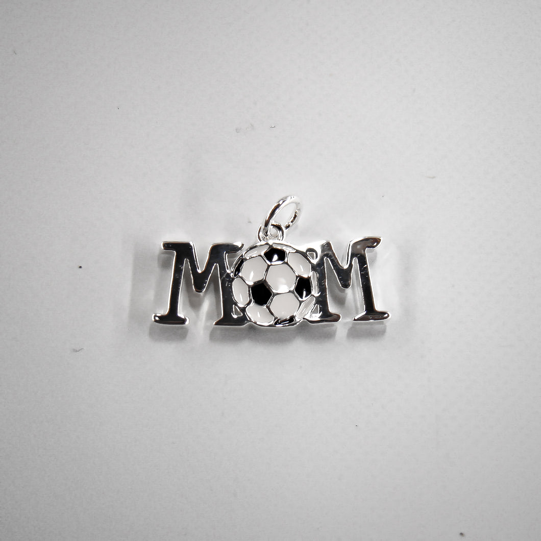 Soccer Mom Silver Plated Floating Charm