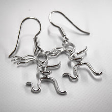Load image into Gallery viewer, Silver Plated Disc Earrings

